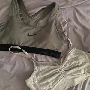 Xs Nike &Gilligan sports bra (2total)